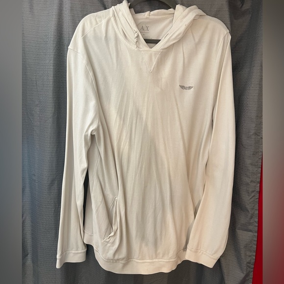 A/X Armani Exchange Cream Hoodie - Picture 1 of 4